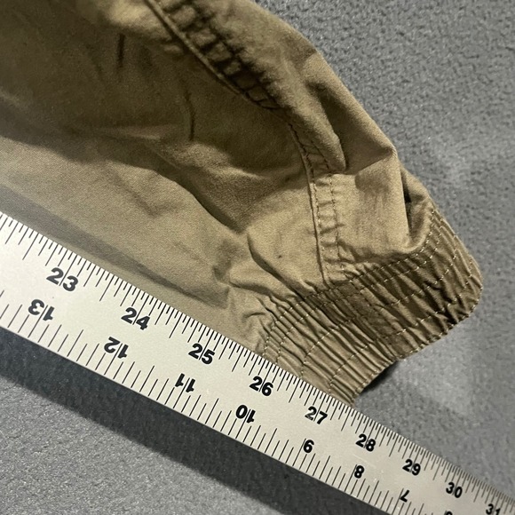 H&M Cargo Jogger Pants Khaki Cotton‎ Blend Men Size M Drawstring Pockets - Picture 5 of 6